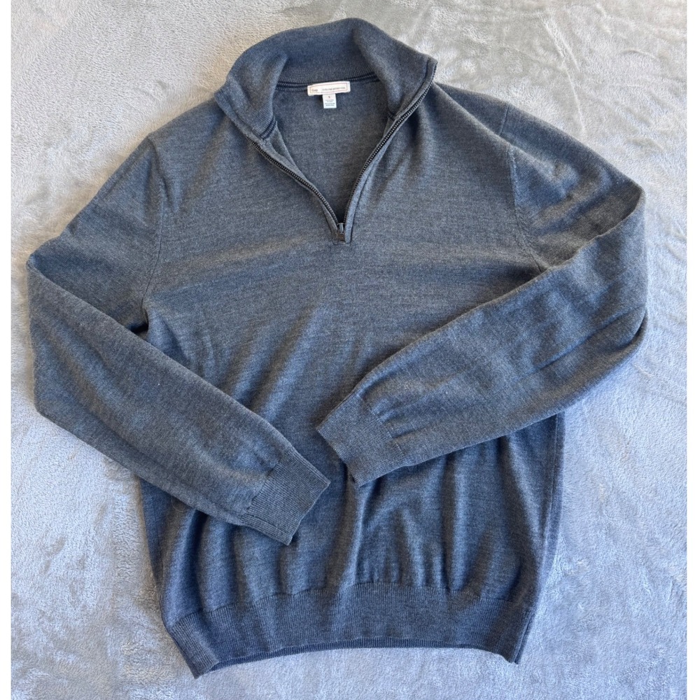 Gap Merino‎ Wool Quarter Zip Sweater Mens Small Preppy Old Money Minimalist